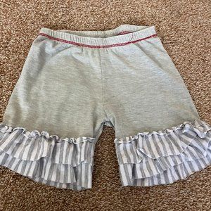 Freckles & Kitty Ruffled grey Shorts 5T